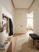 KADIMA DESIGN Wandgarderobe Akazie Massivholz & Metall Bild 1