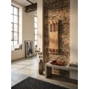 KADIMA DESIGN Wandgarderobe Akazie Massivholz Metall Modern Bild 1