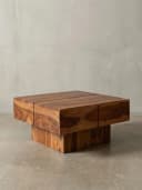 KADIMA DESIGN Couchtisch Massivholz Dunkelbraun Modern Bild 4