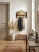 KADIMA DESIGN Wandgarderobe Mango Massivholz Rattan Hakenleiste Bild 3