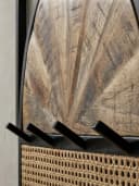 KADIMA DESIGN Wandgarderobe Mango Massivholz Rattan Hakenleiste Bild 5