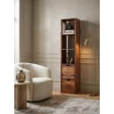 KADIMA DESIGN Wandregal Massivholz Modern Stil mit Schubladen Bild 2