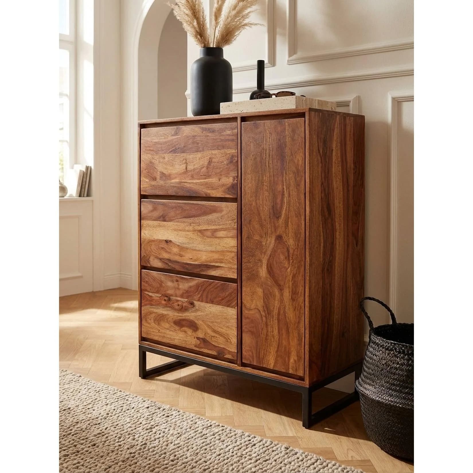KADIMA DESIGN Schuhschrank Massivholz Modern