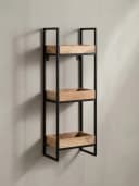 KADIMA DESIGN Wandregal Industrial Mango Massivholz Metall Bild 2