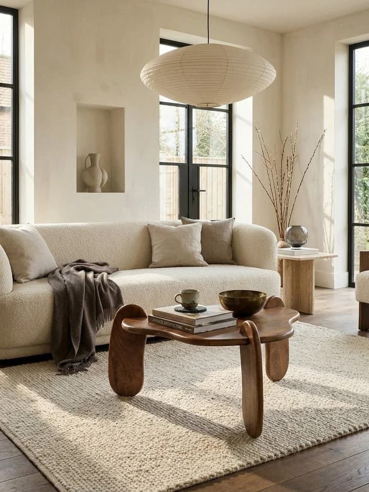 KADIMA DESIGN Couchtisch Mango Massivholz Walnussfarben Organisch