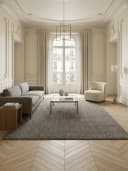 KADIMA DESIGN Teppich Kurzflor Uni Polypropylen Wohnzimmerteppich Mokka Bild 1