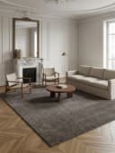 KADIMA DESIGN Teppich Kurzflor Uni Polypropylen Wohnzimmerteppich Mokka Bild 2