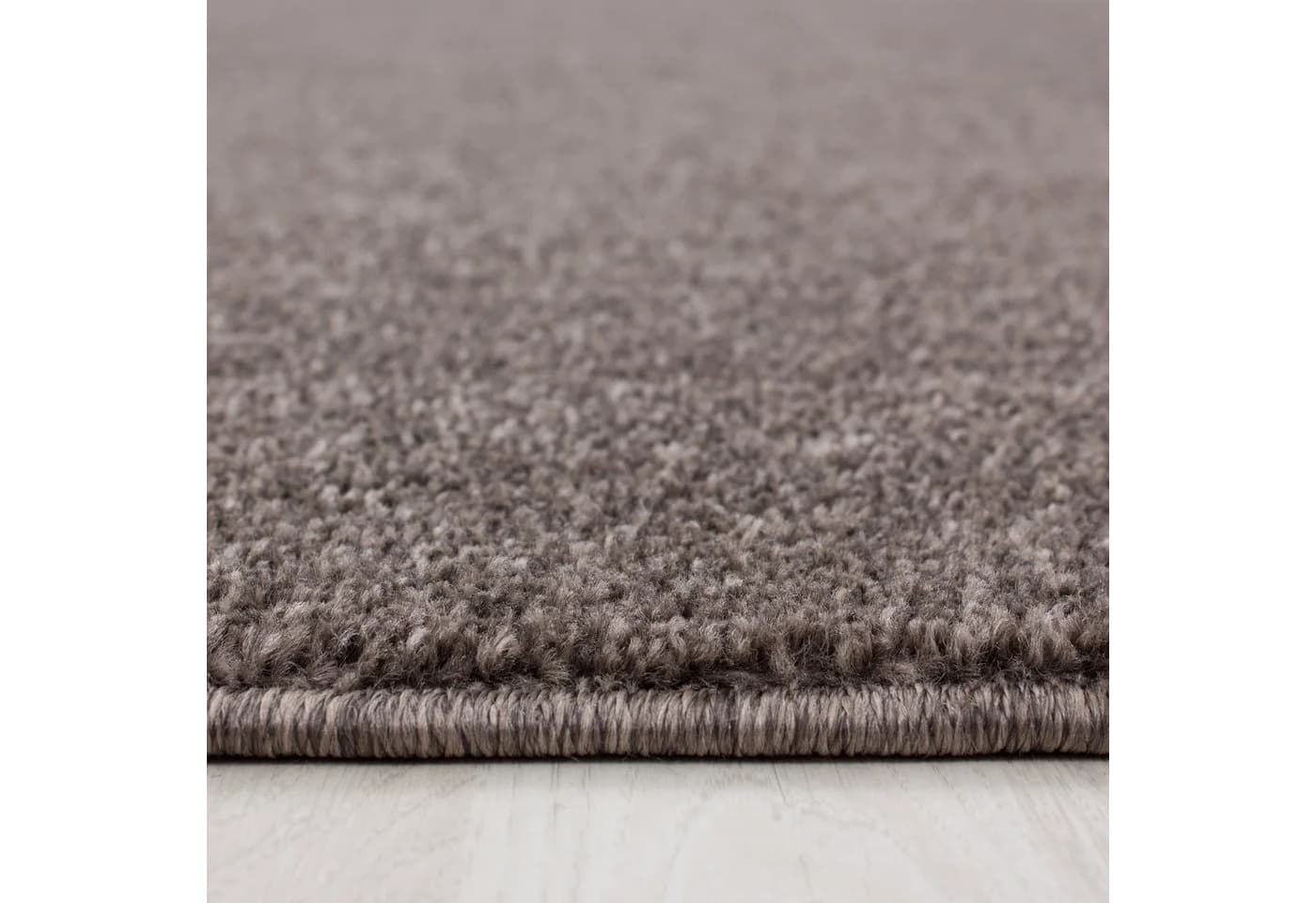 KADIMA DESIGN Teppich Kurzflor Uni Polypropylen Wohnzimmerteppich Mokka - Bild 4