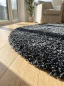 KADIMA DESIGN Teppich Shaggy Uni Style Polypropylen Wohnzimmer Teppich Hochflor Bild 3