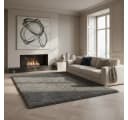 KADIMA DESIGN SALZACH Shaggy Teppich Hellgrau 60x110 cm Bild 2
