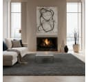 KADIMA DESIGN SALZACH Shaggy Teppich Hellgrau 60x110 cm Bild 3