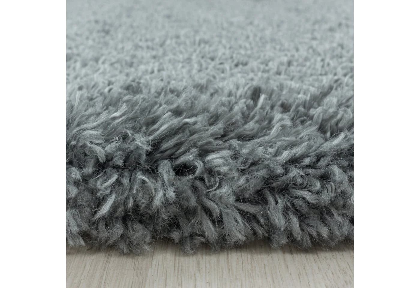 KADIMA DESIGN SALZACH Shaggy Teppich Hellgrau 60x110 cm - Bild 5