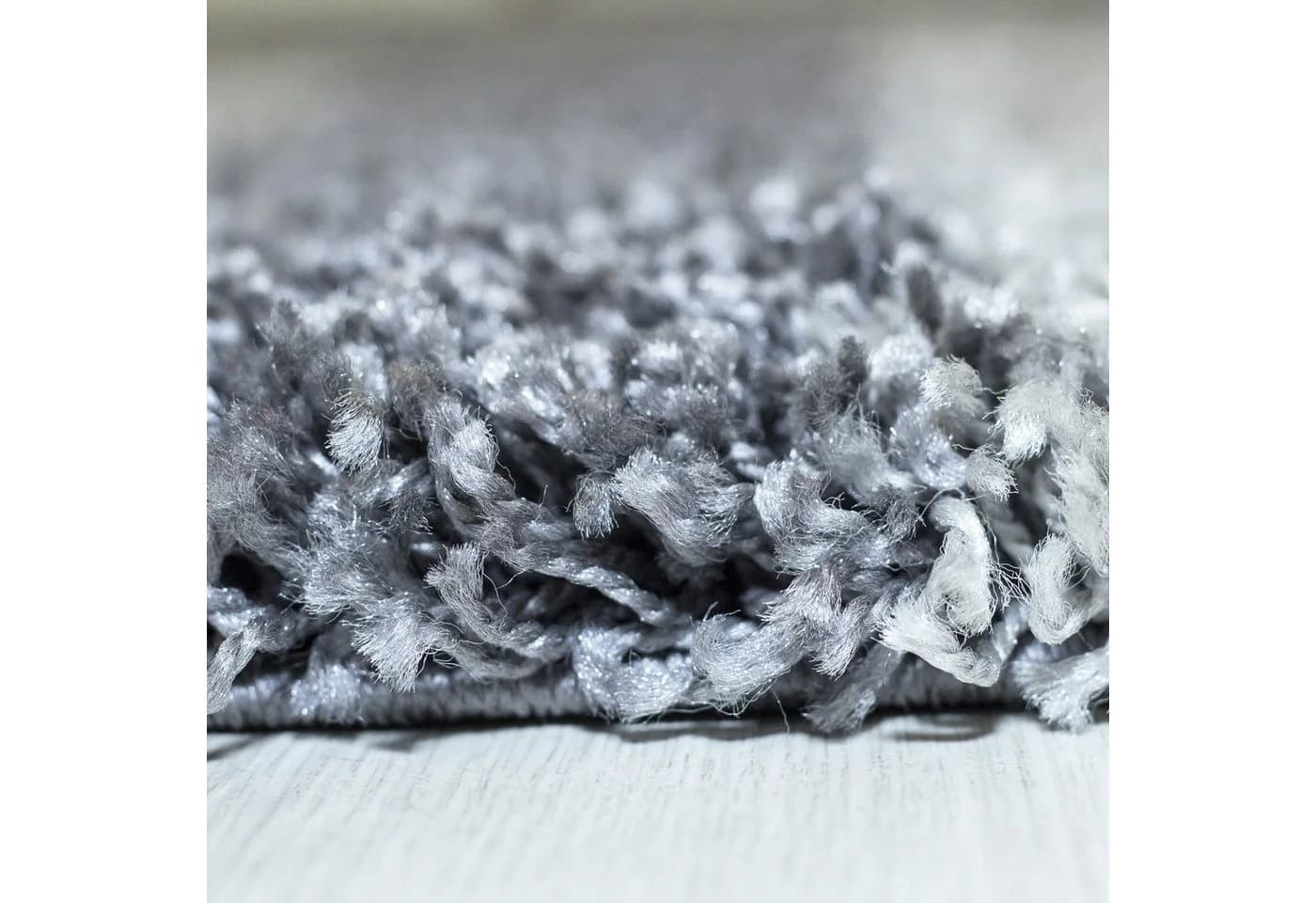 KADIMA DESIGN Teppich WERFEN Shaggy Grau Karo - Bild 4