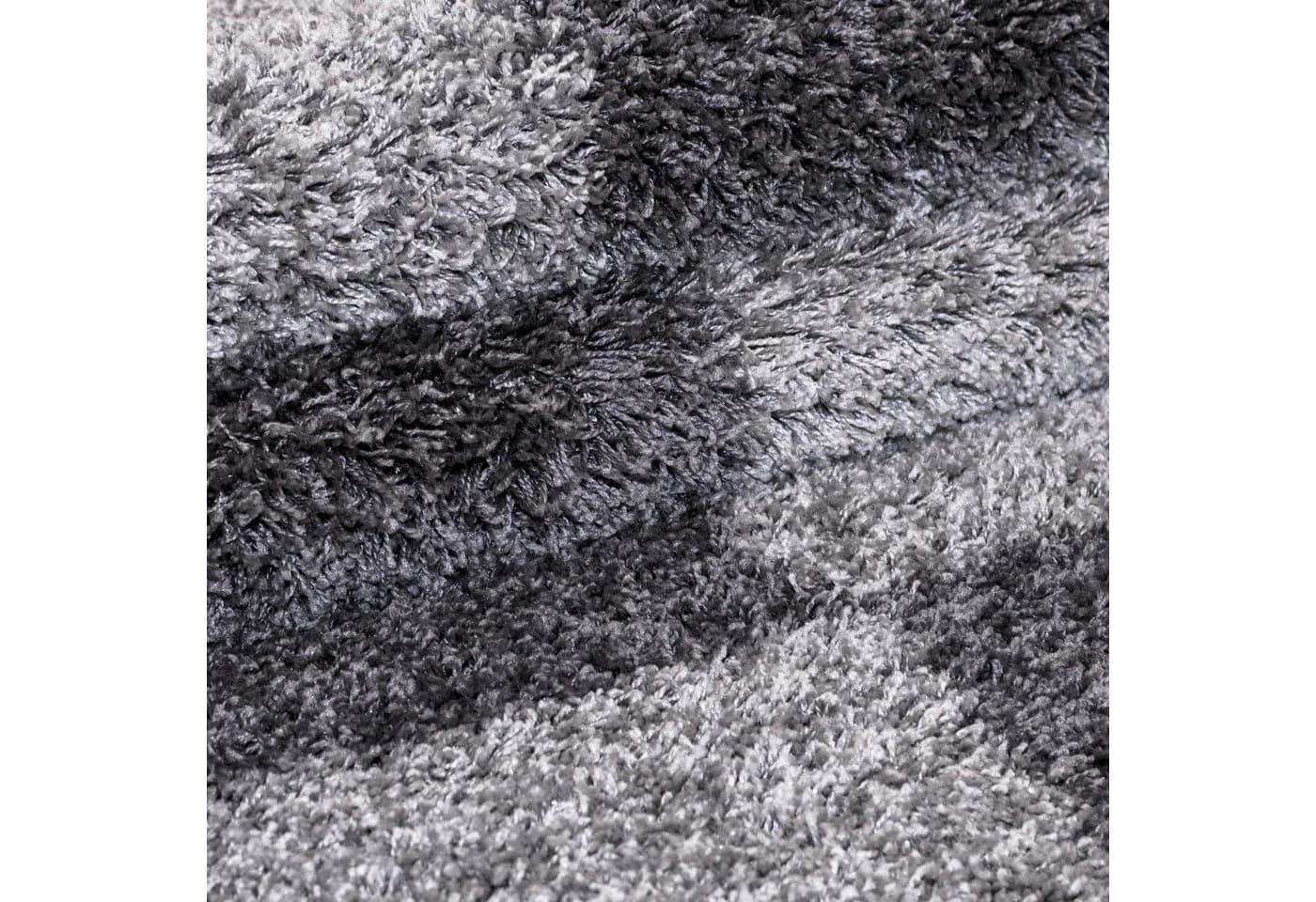 KADIMA DESIGN Teppich WERFEN Shaggy Grau Karo - Bild 5