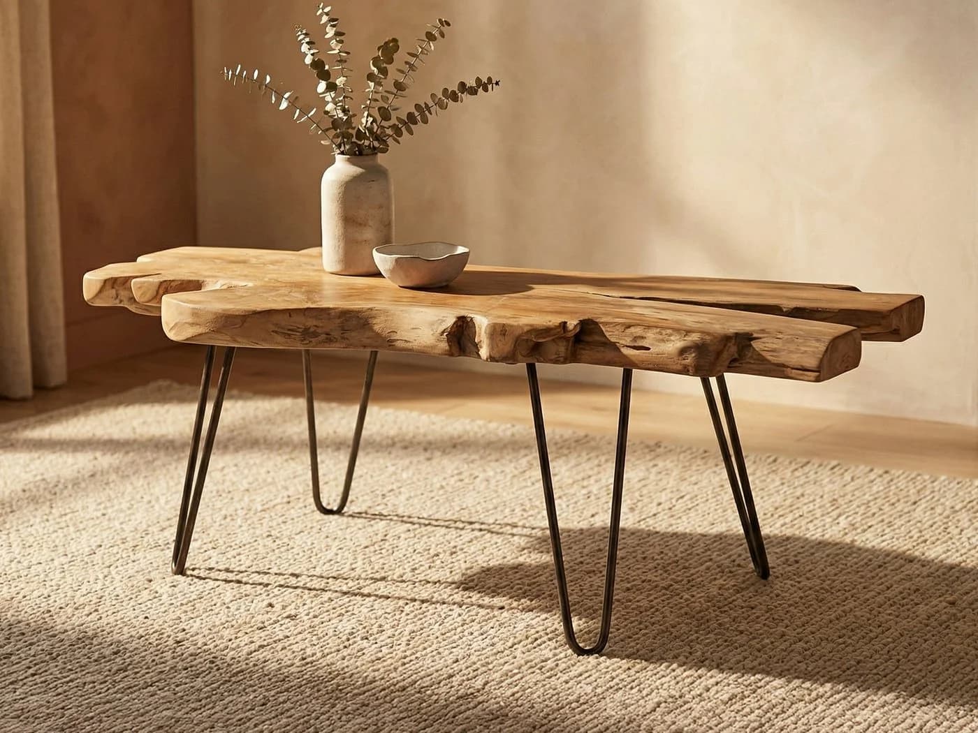 Massivart Couchtisch TALLUS Teak massiv lackiert - Bild 2