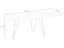 Massivart Couchtisch TALLUS Teak massiv lackiert Bild 3