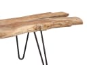Massivart Couchtisch TALLUS Teak massiv lackiert Bild 5