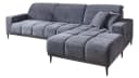 Massivart Ecksofa MARISOL Grau Cord Elektrische Sitztiefenverstellung Bild 1
