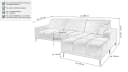 Massivart Ecksofa MARISOL Grau Cord Elektrische Sitztiefenverstellung Bild 3
