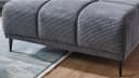 Massivart Ecksofa MARISOL Grau Cord Elektrische Sitztiefenverstellung Bild 4