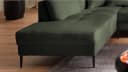 Massivart Wohnlandschaft Cord SUMMER Dunkelgrün mit Metallbeinen Bild 4