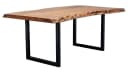 Massivart Baumkantentisch TICO Akazienholz 55mm Industrial Look Bild 1