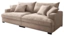 Massivart Big-Sofa TRIBECCA Cord Beige 4-Sitzer mit Kissen Bild 1