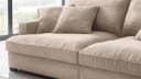 Massivart Big-Sofa TRIBECCA Cord Beige 4-Sitzer mit Kissen Bild 4