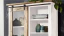 Massivart® Vitrine EMANUEL Massivholz Mango Industrial Style Bild 5