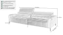 Massivart Big-Sofa LOGAN Cord Grün Beige Grau 4-Sitzer Bild 3