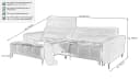 Massivart Ecksofa LOGAN Cord Beige mit elektrischer Sitztiefenverstellung Bild 3