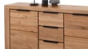 Massivart Sideboard GRENO Wildeiche Geölt Schwarz Metallgriffe Bild 4