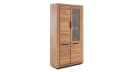 Massivart® Vitrine GRENO Vitrinenschrank Wildeiche Massivholz 3 Türen Bild 2