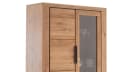 Massivart® Vitrine GRENO Vitrinenschrank Wildeiche Massivholz 3 Türen Bild 3