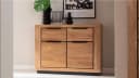 Massivart® Kommode GRENO 102 cm Wildeiche Massivholz Metallgriffe Bild 1
