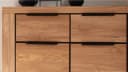 Massivart® Kommode GRENO 102 cm Wildeiche Massivholz Metallgriffe Bild 4