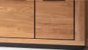 Massivart® Kommode GRENO 102 cm Wildeiche Massivholz Metallgriffe Bild 5