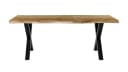 Die Möbelfundgrube® Baumkantentisch MARLON Industrial Wildeiche Schwarz Bild 4