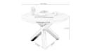 Massivart® Esstisch EDUARDO Runder Massivholztisch Mango Schwarz Bild 3