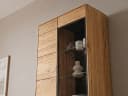 Massivart® Glasvitrine ARAYA Wildeiche geölt 4 Türen 6 Böden Bild 5