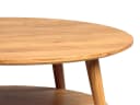 Massivart® Couchtisch STELLA rund 80 cm Wildeiche massiv geölt Bild 4