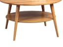 Massivart® Couchtisch STELLA rund 80 cm Wildeiche massiv geölt Bild 5