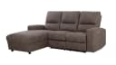 Massivart® Ecksofa Palina Microfaser Braun Relaxfunktion USB Stauraum Bild 1