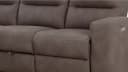Massivart® Ecksofa Palina Microfaser Braun Relaxfunktion USB Stauraum Bild 5