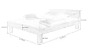 Massivart® Massivholzbett BORNATO Wildeiche geölt Bild 1
