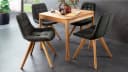 Massivart® Polsterstuhl drehbar BELFAST Wildeiche Microfaser Anthrazit Bild 3
