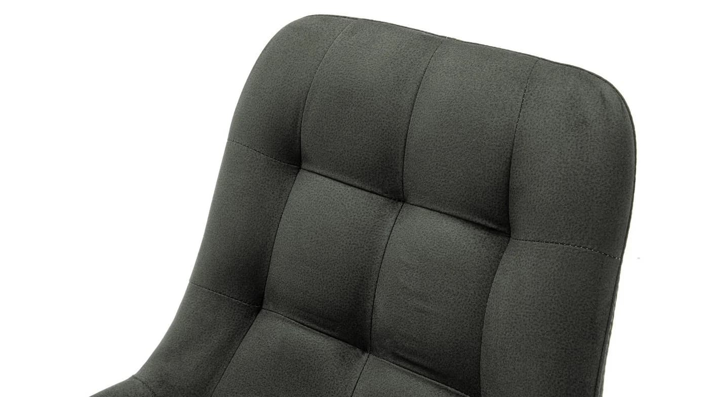 Massivart® Polsterstuhl drehbar BELFAST Wildeiche Microfaser Anthrazit - Bild 5