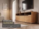 Massivart® Lowboard ARAYA Wildeiche geölt 153 cm mit Schubladen & Drehtüren Bild 3