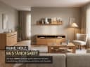 Massivart® Wandboard ARAYA Wildeiche geölt Beige Bild 5