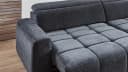 Massivart Ecksofa BROOK Anthrazit Bouclé Elektrische Sitztiefenverstellung Bild 4